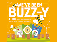 11,000 bee-friendly seed packets