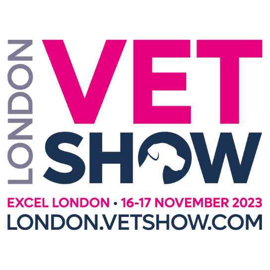 London Vet Show logo, 2023 - Agria Pet Insurance